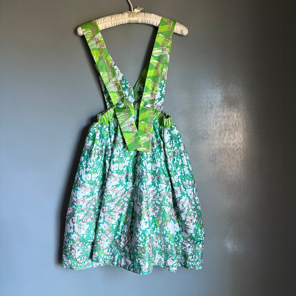 Women's Small/Medium DIRNDL Green Floral Petticoat Custom Skirt Costume Unique - Picture 4 of 10